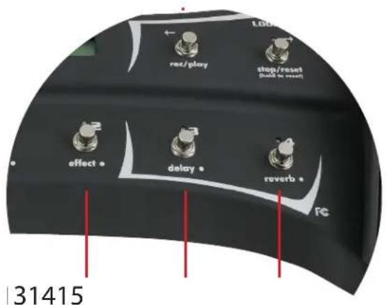 PEAVEY Sanpera II - CONTROLES DE LOOPER 6. Enr/Lect - 1