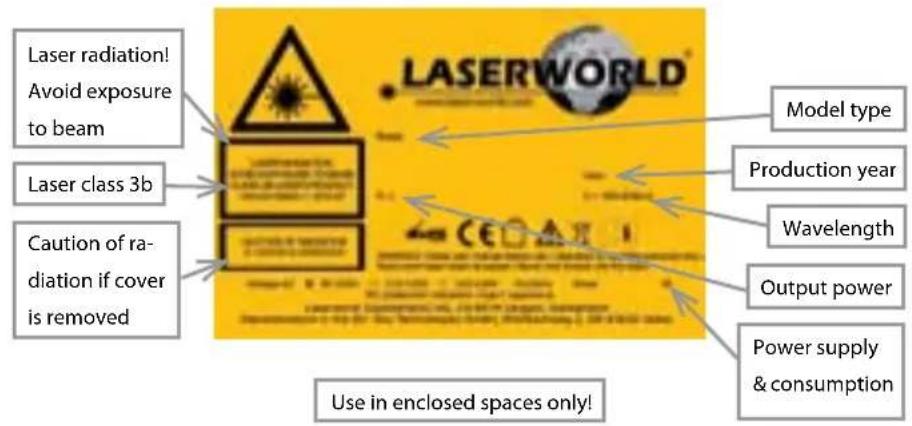 Laserworld EL500RGB KeyTex - Warnings, device connections &amp; setting options - 1