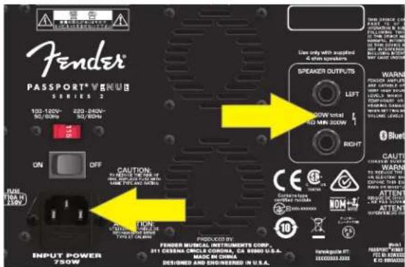 FENDER Passport Venue Series 2 - KABEL K REPROSOUTAVÁM/NAPAJECI KABEL - 3