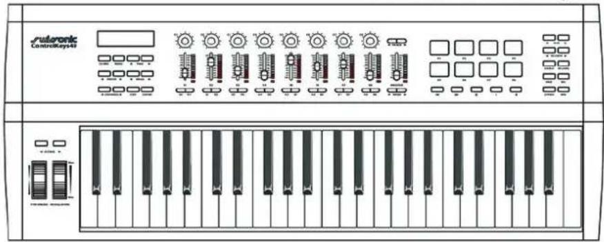 Swissonic ControlKey 88 - Connexions et éléments de commande - 1