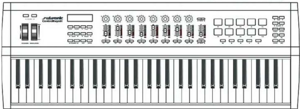 Swissonic ControlKey 88 - Connexions et éléments de commande - 2