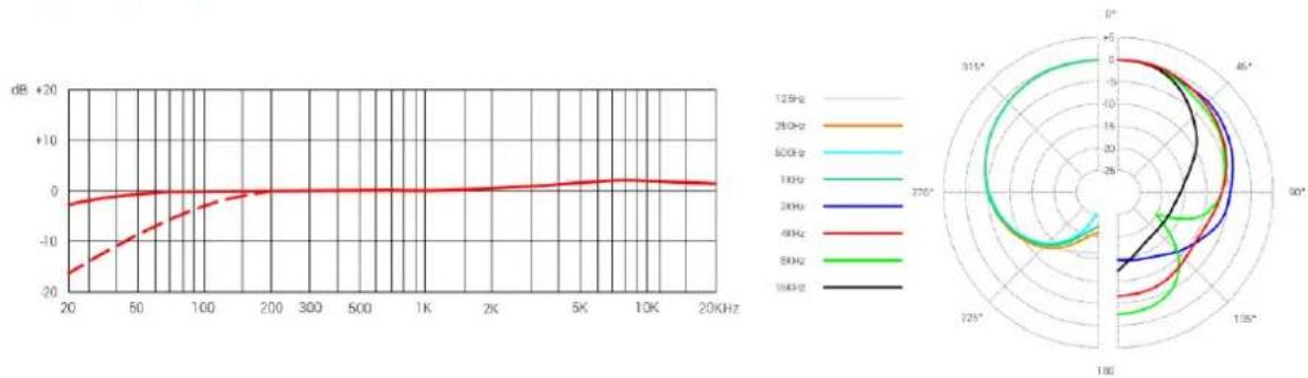 SE Electronics X1 A - Frequency response Polar Pattern - 1