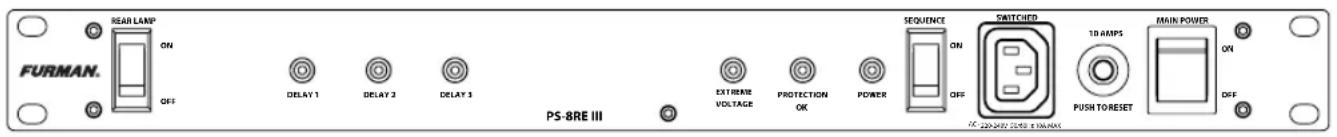 Furman PS8RE III - Características del panel frontal - 1