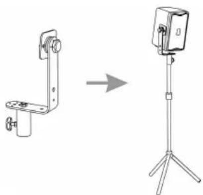 DB Technologies L 160 D - Utilizzo con supporto piantana 25mm - Use with 25mm stand Anwendung mit 25 mm ständer - Utilisation avec le stand de 25mm - 2