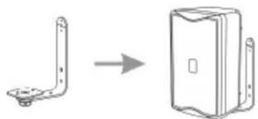 DB Technologies L 160 D - Anwendung mit fixer Wandbefestigung - Installation murale fixe - 1