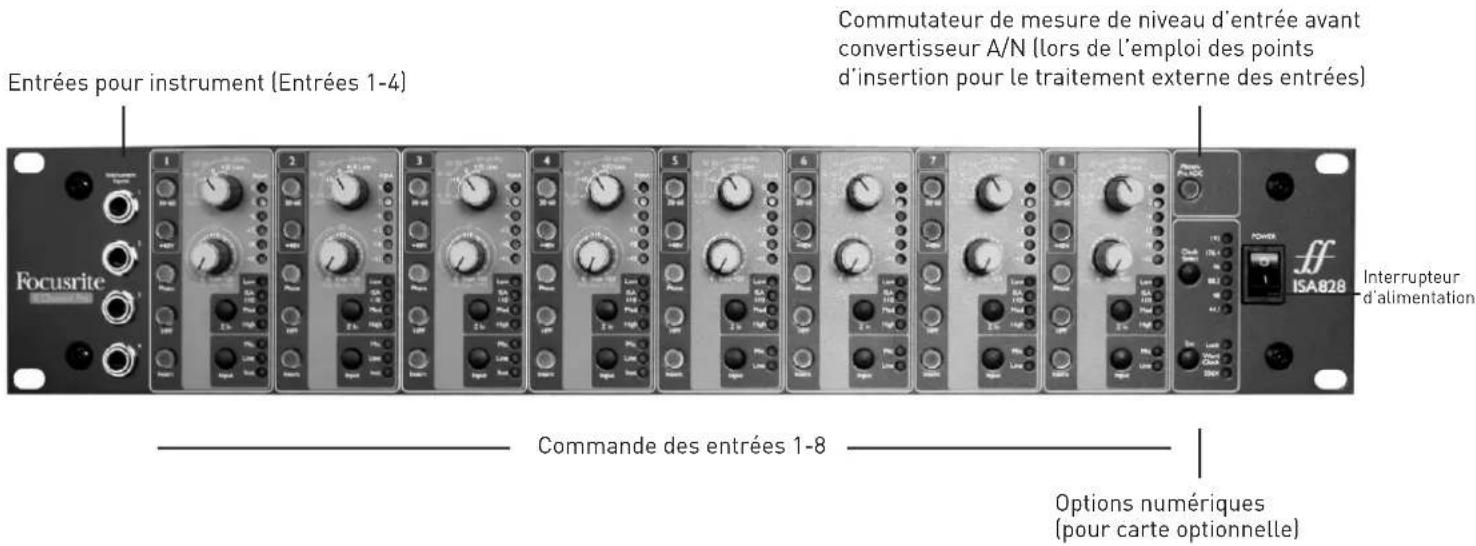 FOCUSRITE ISA 828 - Face avant - 1