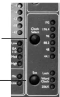 FOCUSRITE ISA 828 - Commandes de sortie numérique en face avant - 1