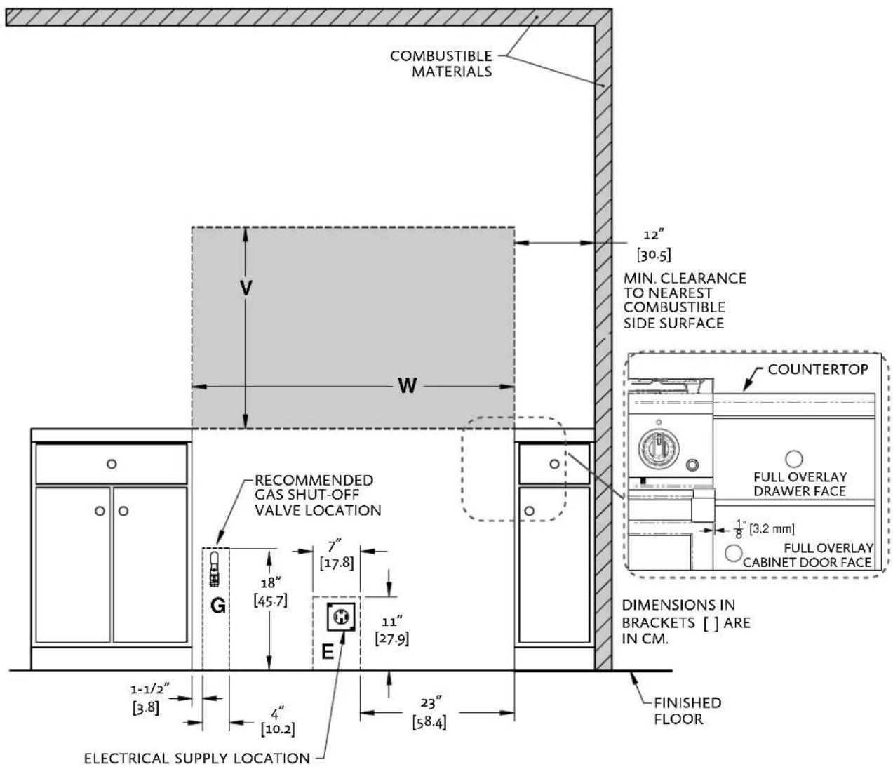 Hestan KRD484GDLPWH - LOCATION AND INSTALLATION/VENTILATION(CONTINUED) - 1