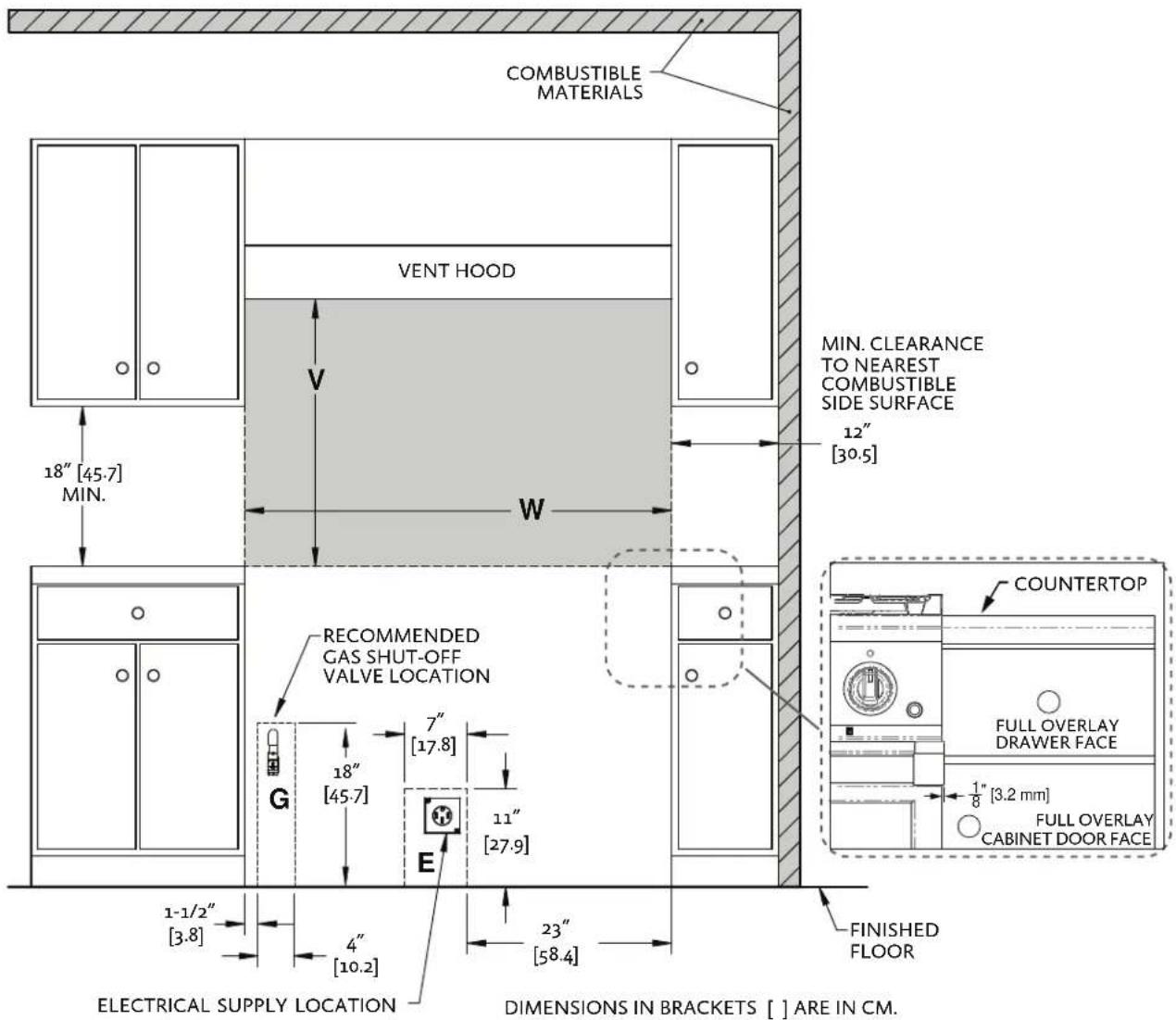 Hestan KRD484GDLPWH - LOCATION AND INSTALLATION/VENTILATION(CONTINUED) - 1