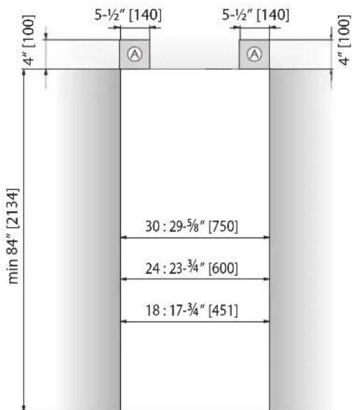 Hestan KRPR36YW - INSTALLATION CUT-OUT - KRC, KFC, KWC, KRW-OV MODELS WITH OVERLAY - 1