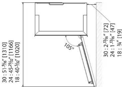 Hestan KRPR36YW - INSTALLATION CUT-OUT - KRC, KFC, KWC, KRW-OV MODELS WITH OVERLAY - 2