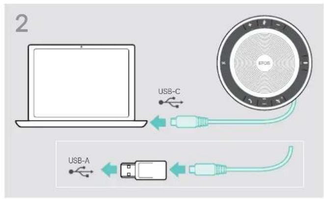 SENNHEISER EXPAND SP 30 - A:Connector via cable USB - 2