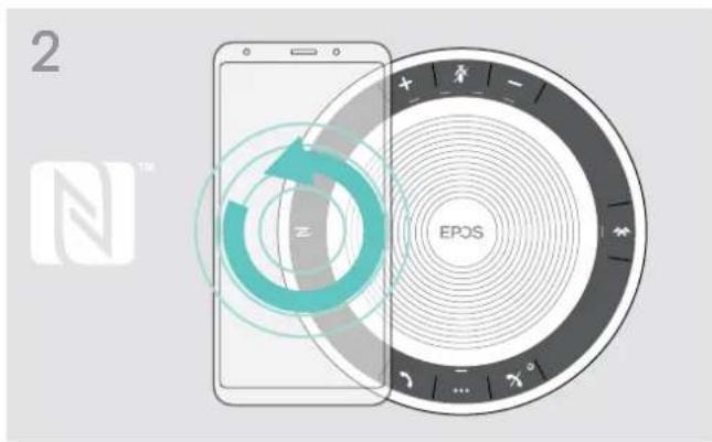 SENNHEISER EXPAND SP 30 - B: Appairer le Speakerphone et un apparéil mobile via NFC™ - 2