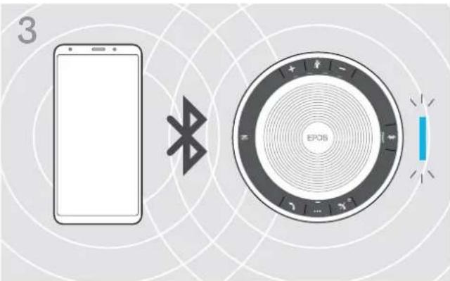 SENNHEISER EXPAND SP 30 - B: Appairer le Speakerphone et un apparéil mobile via NFC™ - 3