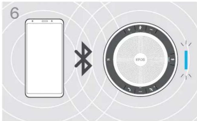SENNHEISER EXPAND SP 30 - C: Appairer le Speakerphone et un apparéil mobile via Bluetooth® - 6