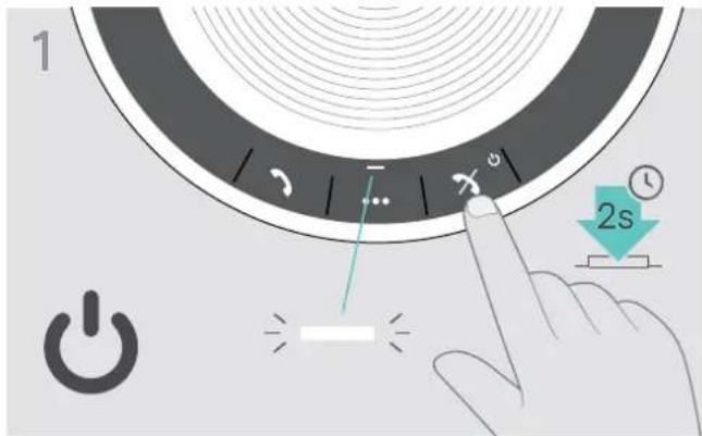 SENNHEISER EXPAND SP 30 - C: Appairer le Speakerphone et un apparéil mobile via Bluetooth® - 1