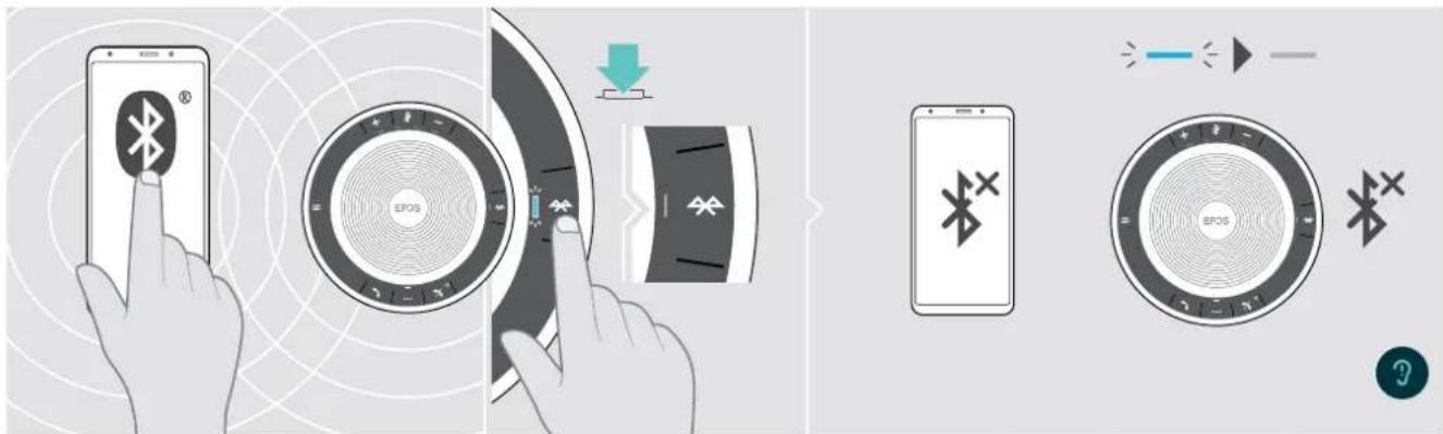 SENNHEISER EXPAND SP 30 - Déconnecter un/des appareil(s) Bluetooth® - 1