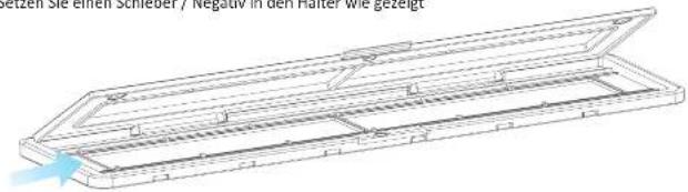 Veho Smartfix - Einflugen von Folien oder Negativen in den Halter - 2