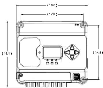 Morningstar EcoBoost MPPT - DIMENSIONS (centimètres) - 1
