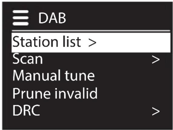 MEDION LIFE P85025 (MD 86955) - Main menu in DAB radio mode - 1