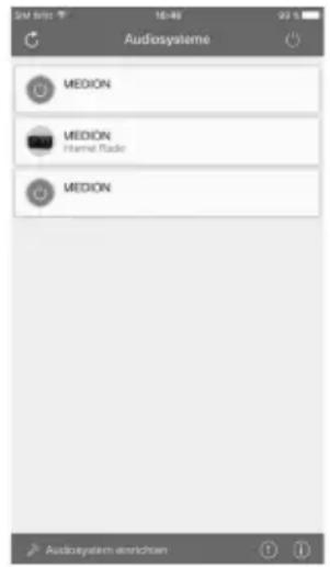 MEDION P85295 (MD 88295) - Utilisation de l'application - 2