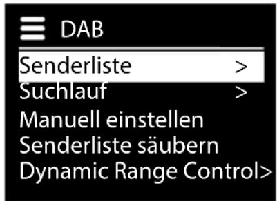 MEDION P85295 (MD 88295) - Hauptmenu im DAB-Radiomodus - 1