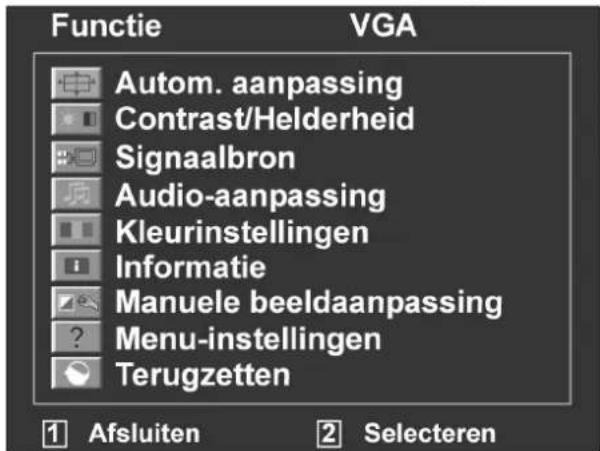 MEDION Akoya X57005 (MD 21147) - Het OSD-menu - 1
