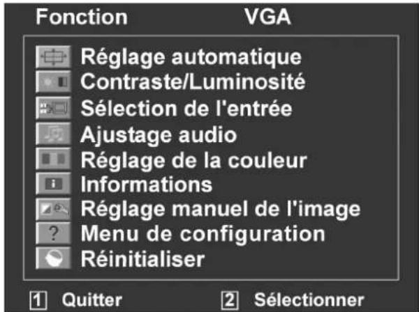 MEDION Akoya X57005 (MD 21147) - Le menu (OSD) - 1