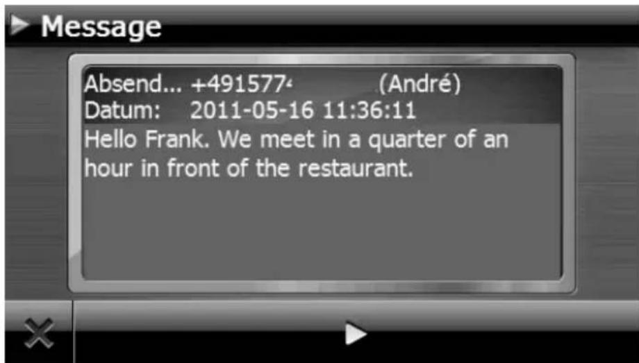 MEDION GoPal E4460 M40 - Lire ou se faire dire messages entrants - 1