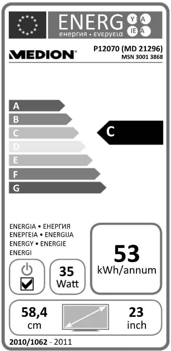 MEDION LIFE P12070 (MD 21296) - Remarque importante : - 1