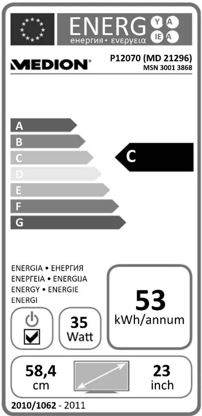 MEDION LIFE P12070 (MD 21296) - Opgelet: - 1