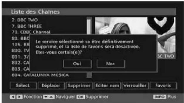 MEDION LIFE P14010 (MD 30314) - Supprimer des chaînes dans le tableau des programmes - 2