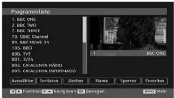 MEDION LIFE P14010 (MD 30314) - Verschieben von Kanälen in der Kanalliste - 2