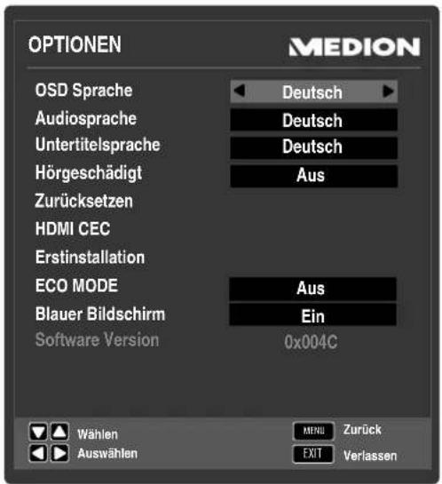 MEDION LIFE P18107 (MD 31161) - 7.3.5.MENUOPTIONEN - 1