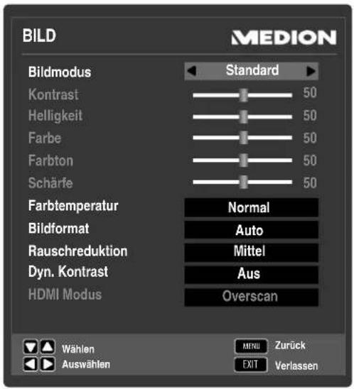 MEDION LIFE P18107 (MD 31161) - 7.3.1.MENU BILD - 1