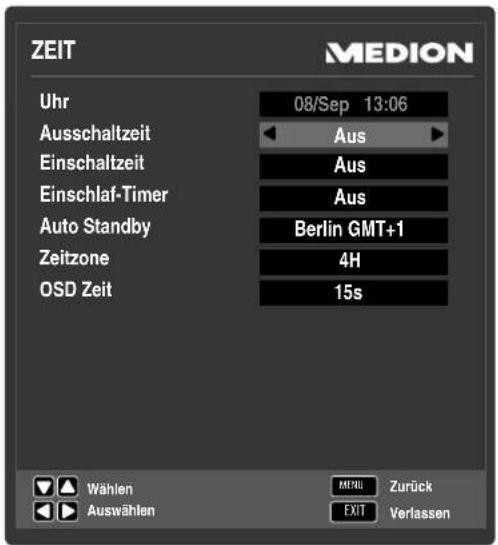 MEDION LIFE P18107 (MD 31161) - Menu ZEIT - 1
