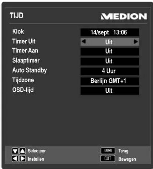 MEDION LIFE P18107 (MD 31161) - 7.3.3.MenuTIJD - 1