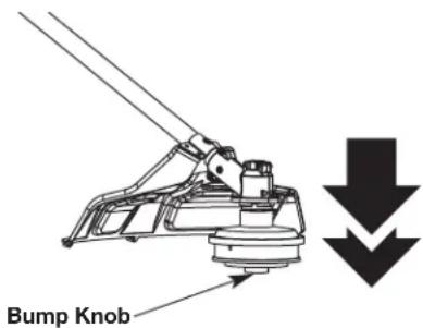 REMINGTON RM2570 - ADJUSTING THE TRIMMING LINE LENGTH - 2