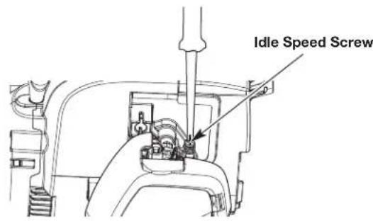 REMINGTON RM2570 - ADJUSTING THE IDLE SPEED - 2