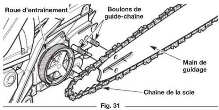 REMINGTON RM4618 - Installation du guide-chaîne et de la chaîne - 3