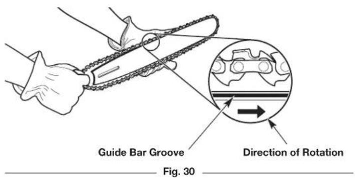 REMINGTON RM4618 - MAINTAINING THE SAW CHAIN - 2