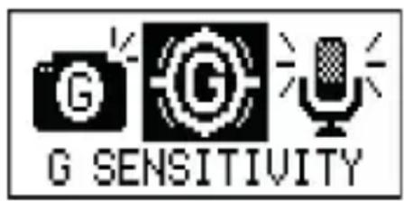 MEDION S89038 (MD 87156) - Setting the sensitivity of the G sensor (G sensitivity) - 1