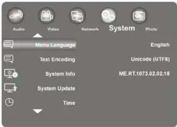 MEDION E85016 (MD 86209) - Menu « system - 1