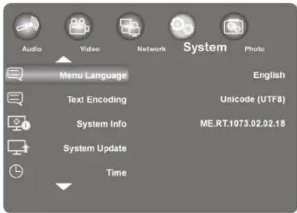 MEDION E85016 (MD 86209) - Menu "System" - 1