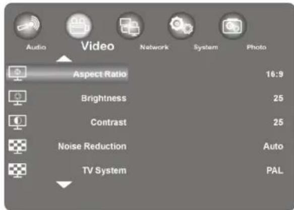 MEDION E85016 (MD 86209) - Menu "Video" - 1