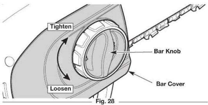 REMINGTON RM1035P - ADJUSTING THE CHAIN TENSION - 7