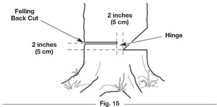 REMINGTON RM1035P - Step 3: Making the Felling Back Cut - 4