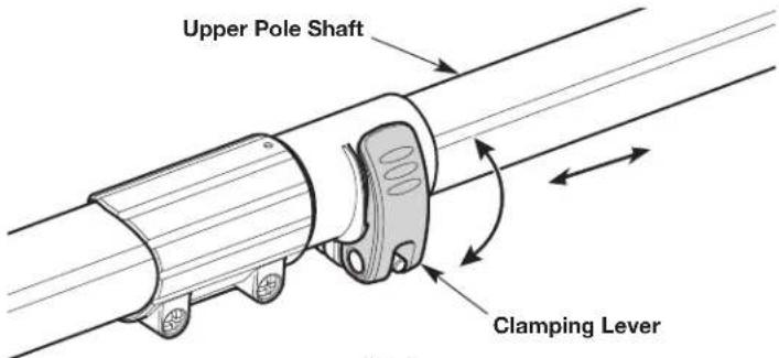 REMINGTON RM1035P - ADJUSTING THE POLE LENGTH - 1
