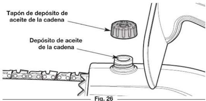 REMINGTON RM1035P - Control del nivel de aceite de la cadena - 2