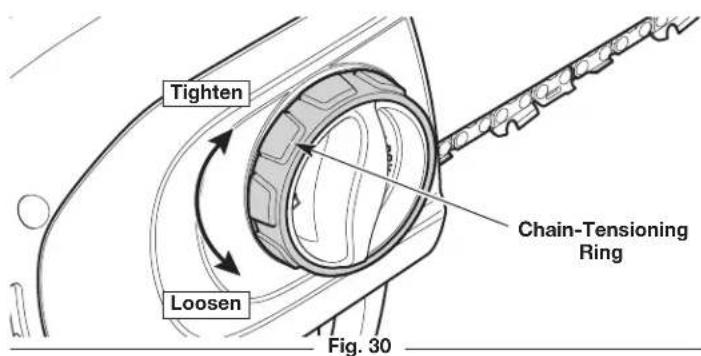 REMINGTON RM1035P - ADJUSTING THE CHAIN TENSION - 5
